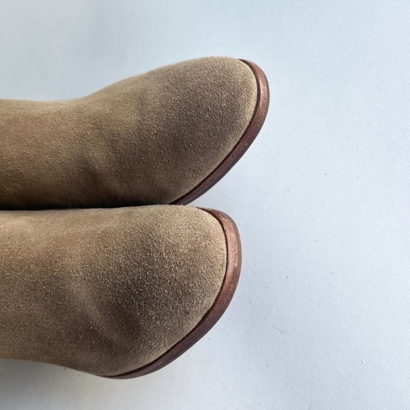 UGG Tan Brown Suede Genuine Leather Ankle Boots size 8 - Picture 8 of 16